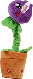 SAFIGLE Dançando Cantando Flor Brinquedo Falante Animal Falante Dançando Flor Cachorros De Pelúcia Para Crianças Cacto Brinquedo Do Bebê Decoração Do Bebê Brinquedo De Gravação