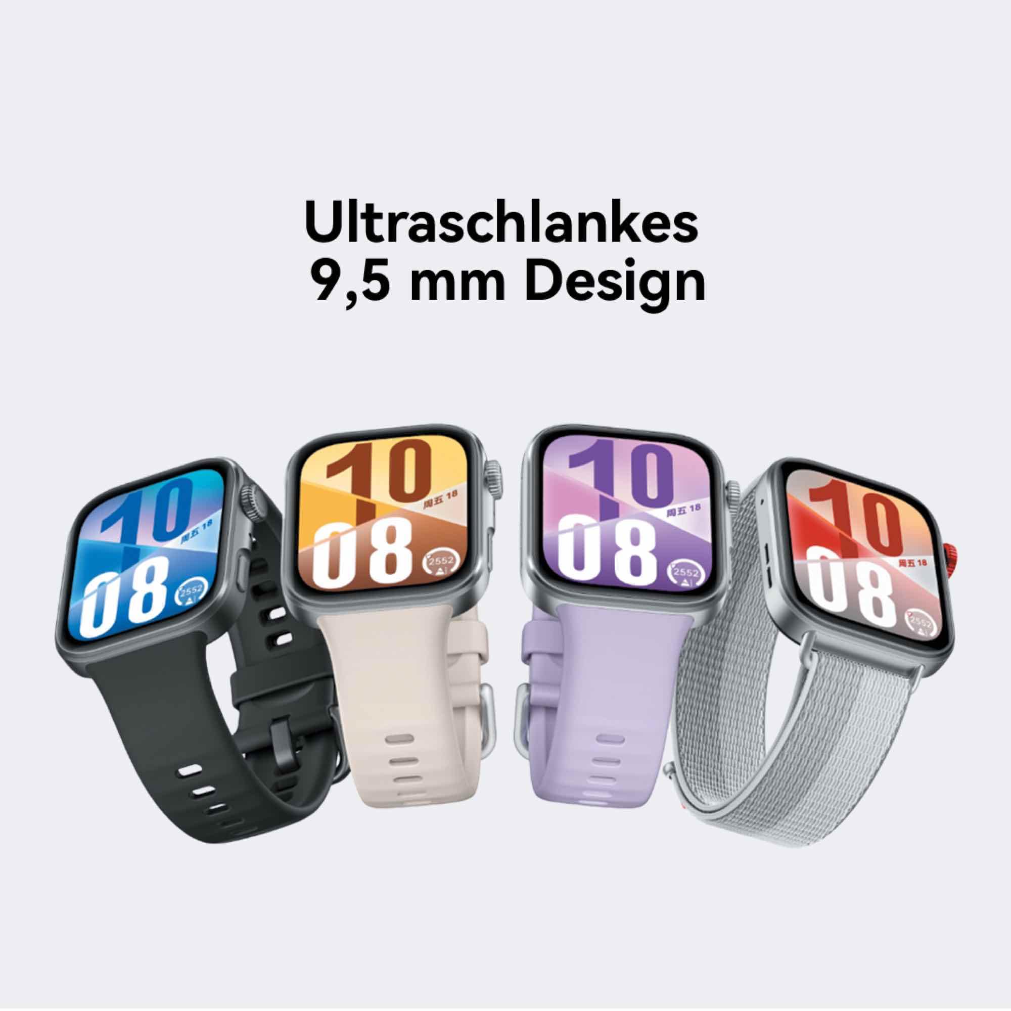 HUAWEI Watch FIT 4 Smartwatch GPS Fitness Tracker Schlaf-Tracking Gesundheitsmanagement 2000 Nits 10 Tage Akkulaufzeit 5 ATM Kompatibel Android iOS Weiß