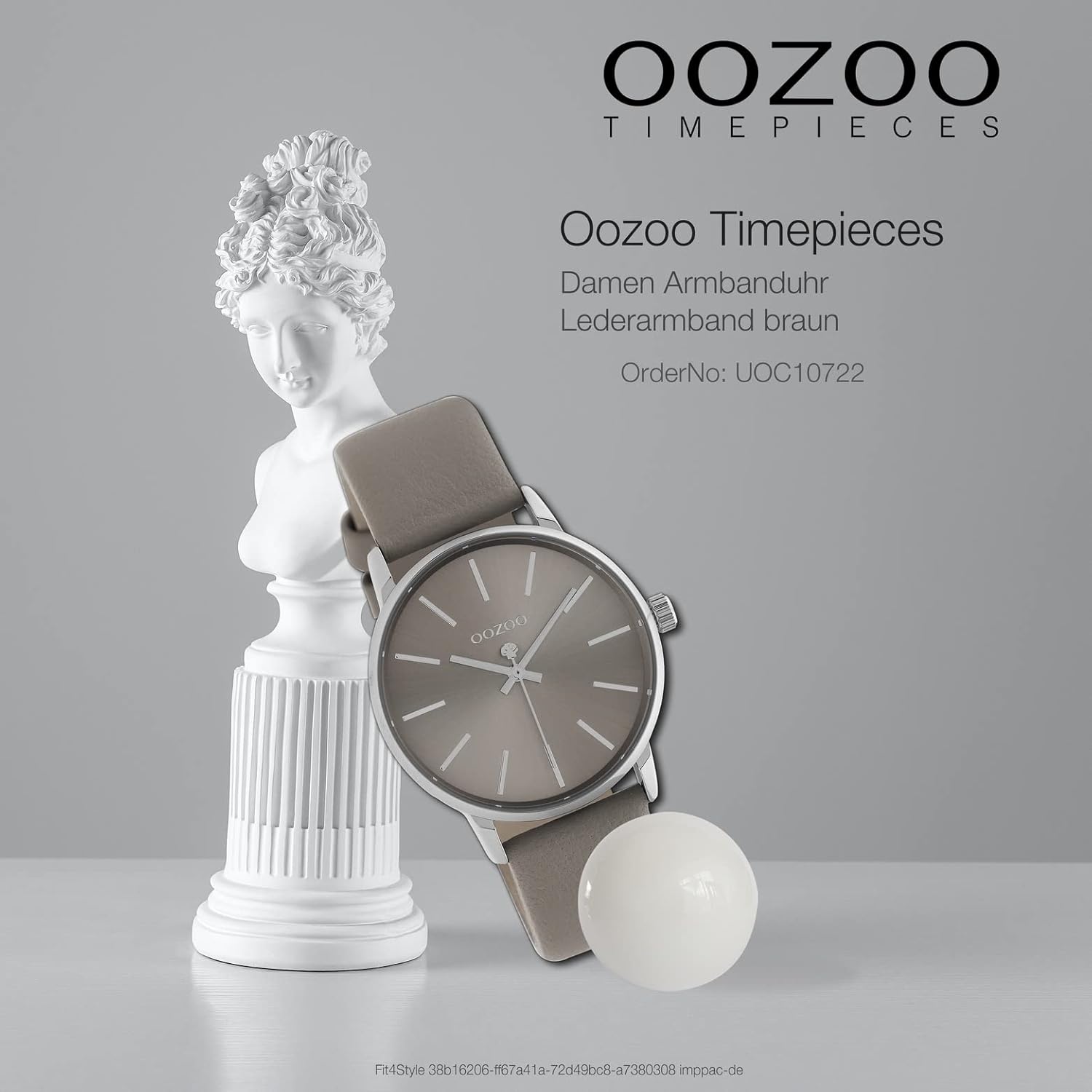 Oozoo Timepieces - Orologio da polso da donna con cinturino in pelle da 18 mm, orologio da donna di alta qualità, analogico, rotondo Oozoo Timepieces - Orologio da polso da donna con cinturino in pelle da 18 mm, orologio da donna di alta qualità, analogico, rotondo