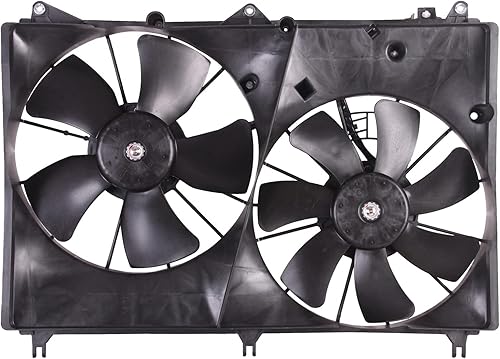 Vista 530 de Ventilador de refrigeración de repuesto para Nissan Versa Sedan 1.6L Auto (4 velocidades) y transmisión manual 2012-2019, Versa Note 1.6L MT