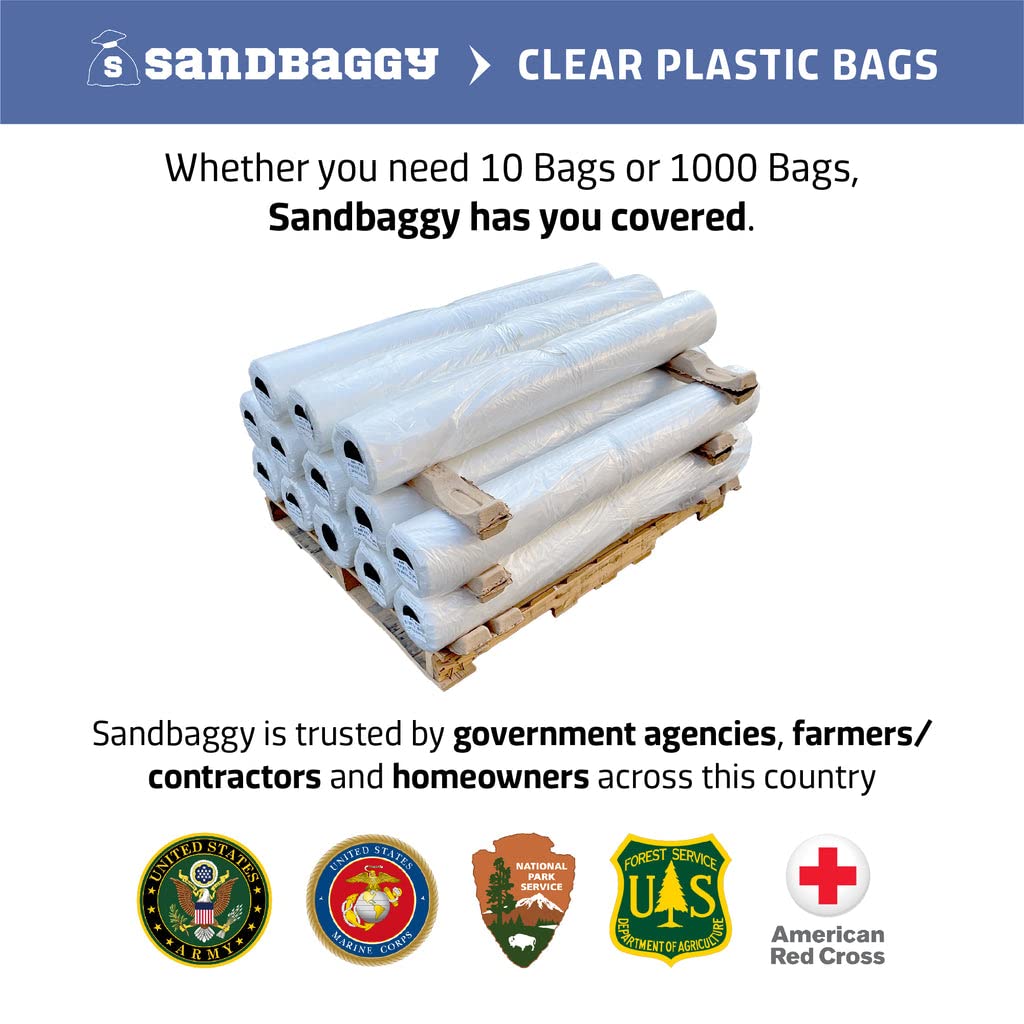 Sandbaggy Gaylord & Tote Bin Liners | Made in USA | Liners Fits Boxes Up to 55" x 55" x 75" | Built w/ 1 Month UV | Heavy Duty 1.5 Mil Thick (Pack of 4)