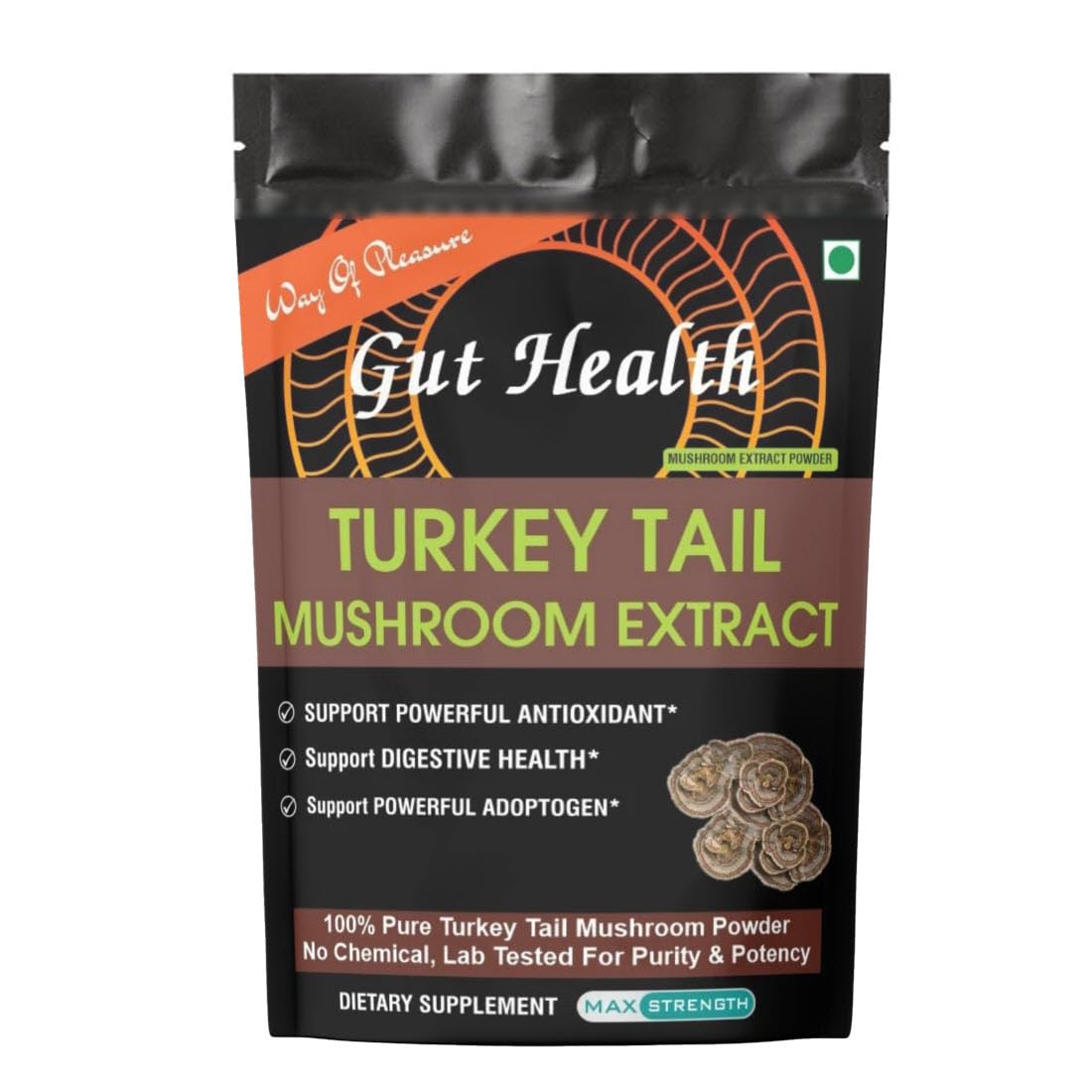 Turkey Tail Mushroom Extract Powder 60gm For Gut health and Immunity Booster (1)