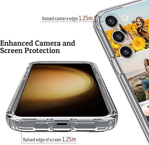 Vista 41 de Funda transparente 3 en 1 diseñada para teléfono Galaxy S21, Plus/Ultra/FE 5G Samsung, capas protectoras híbridas [protector de pantalla] Borrar 05