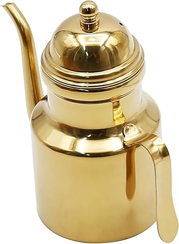 Miniatura 7 de LIDSCURA Dispensador de aceite de oliva inoxidable de 24 onzas, dispensador de aceite de oliva con mango antideslizante, dispensador de aceite de