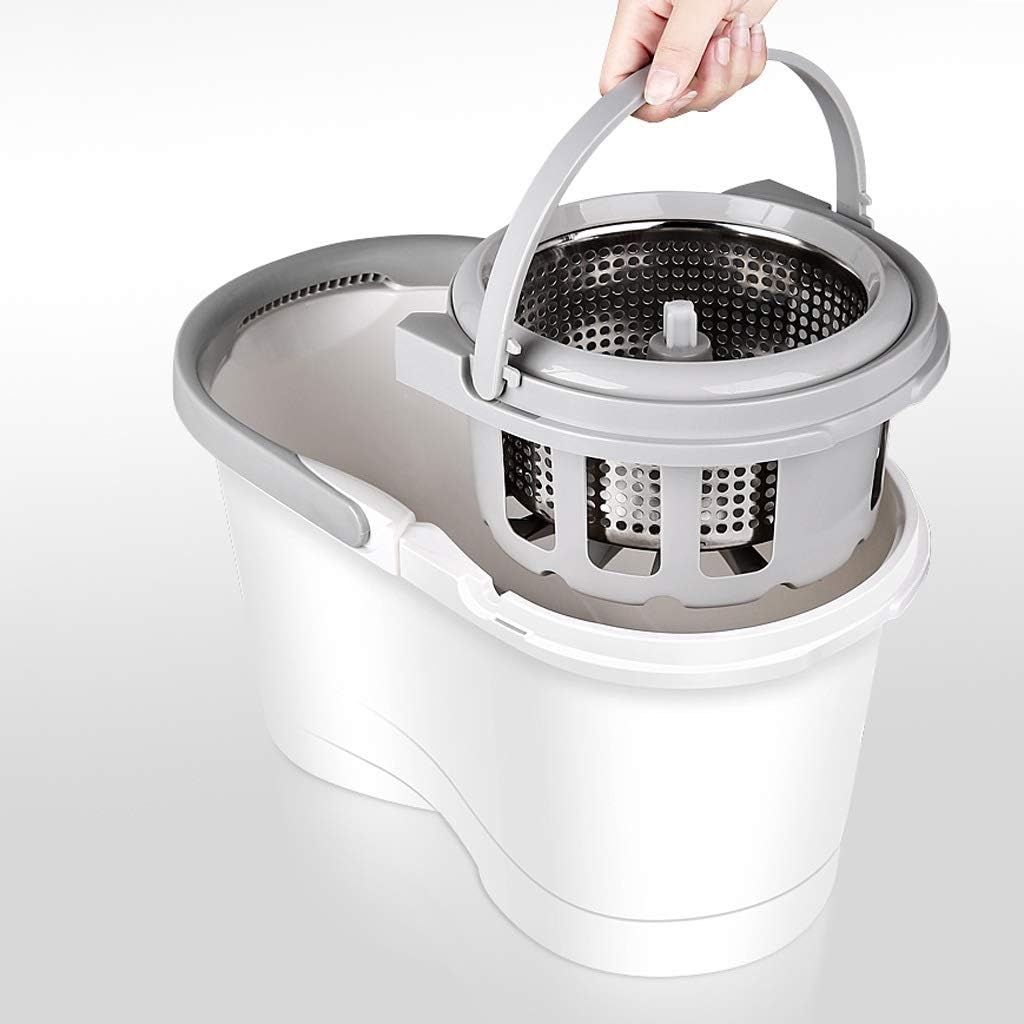 Spin Mop 360° Self Wringing Spinning Washable Microfiber Heads Easy to Use and Store