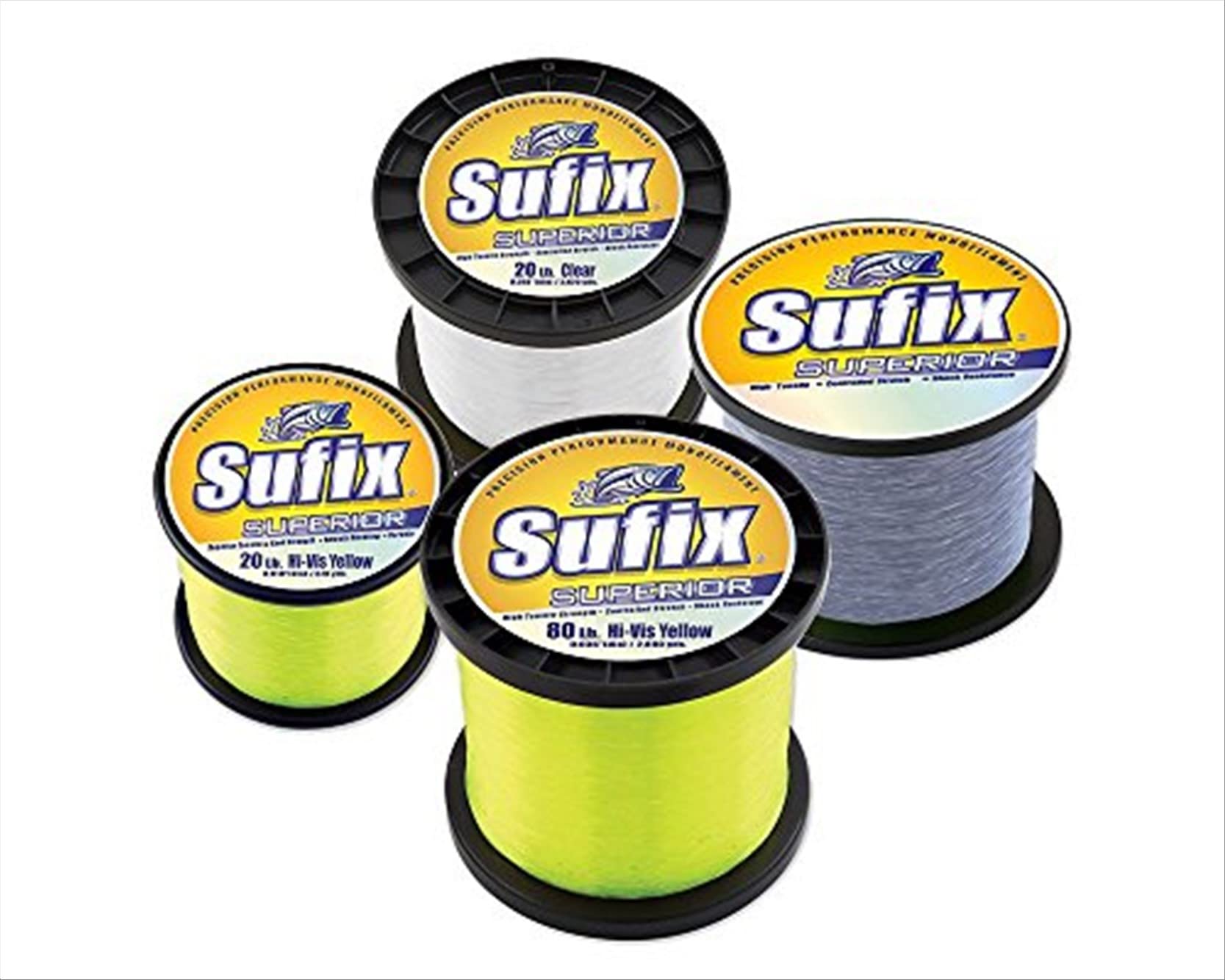 Sufix Superior Spool Size Fishing Line (Clear, 80-Pound)