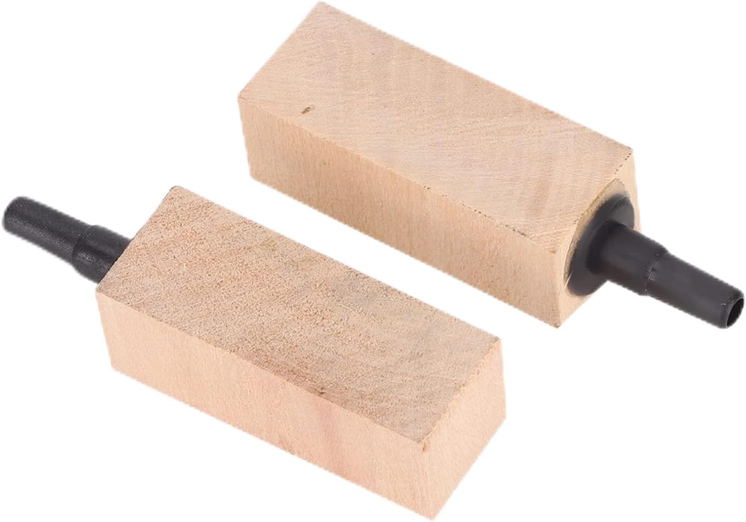 TOPINCN Wooden Air Bubble Stone Diffuser, 2Pcs, Fine Bubbles for Aquarium, Pond, Hydroponic & Circulation System