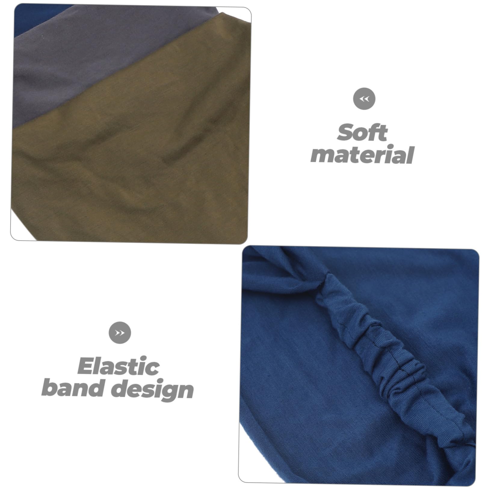 Bandana Triangulaire Élastique pour Cheveux, Coton Polyester, Lot de 6