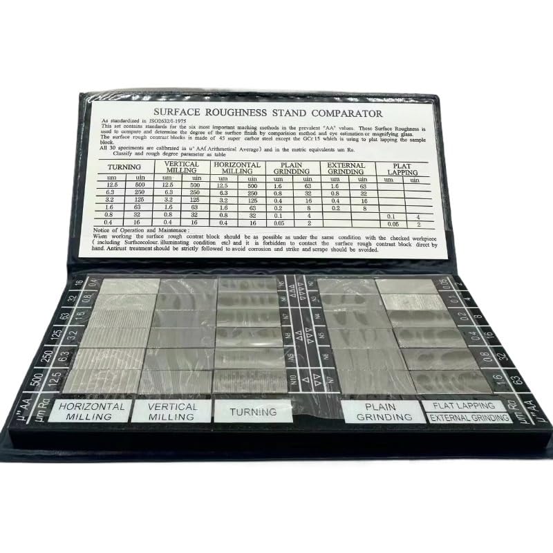Metalworking Surface Roughness Comparison Samples Laptop Roughness Comparison Blocks for Machinery Manufacturing