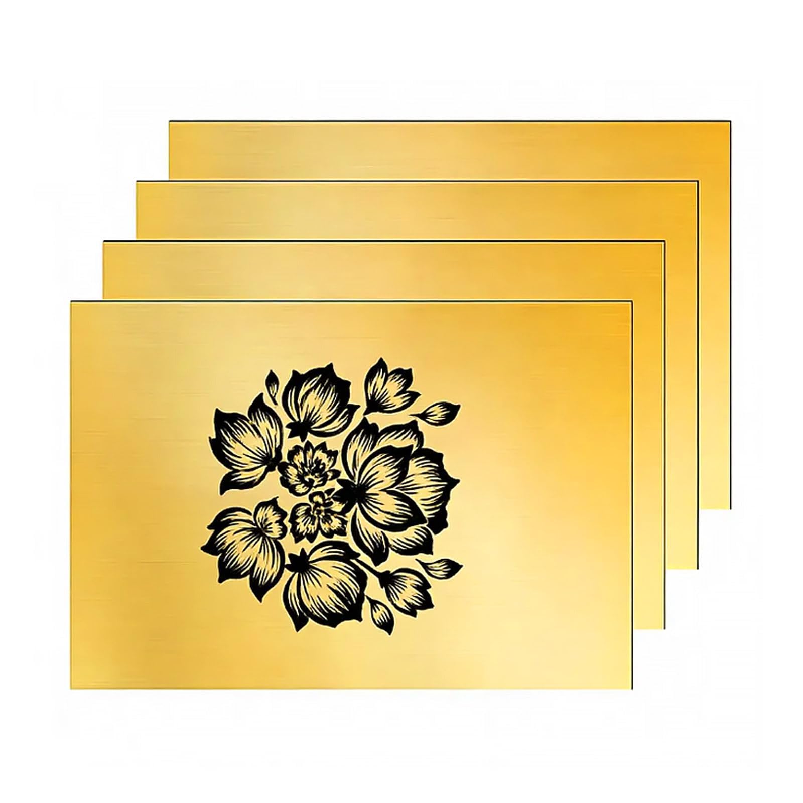 Tabliczki do grawerowania laserowego, 30 x 20 cm, płyta do grawerowania laserowego, 4 sztuki płyt z tworzywa sztucznego ABS, płyta z tworzywa sztucznego do grawerowania, laserowo grawerowana pusta