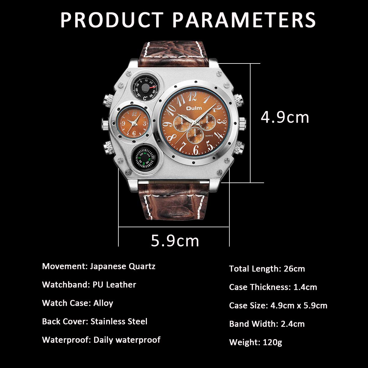 洋楽 Big Massive Watch Yo Back grap Amazon.com: JewelryWe: Big Watches