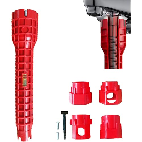 14 in 1 Faucet and Sink Wrench Multifunctional Basin Wrench Faucet Wrench for Tight Spaces Undermount Kitchen Bathroom Toilet