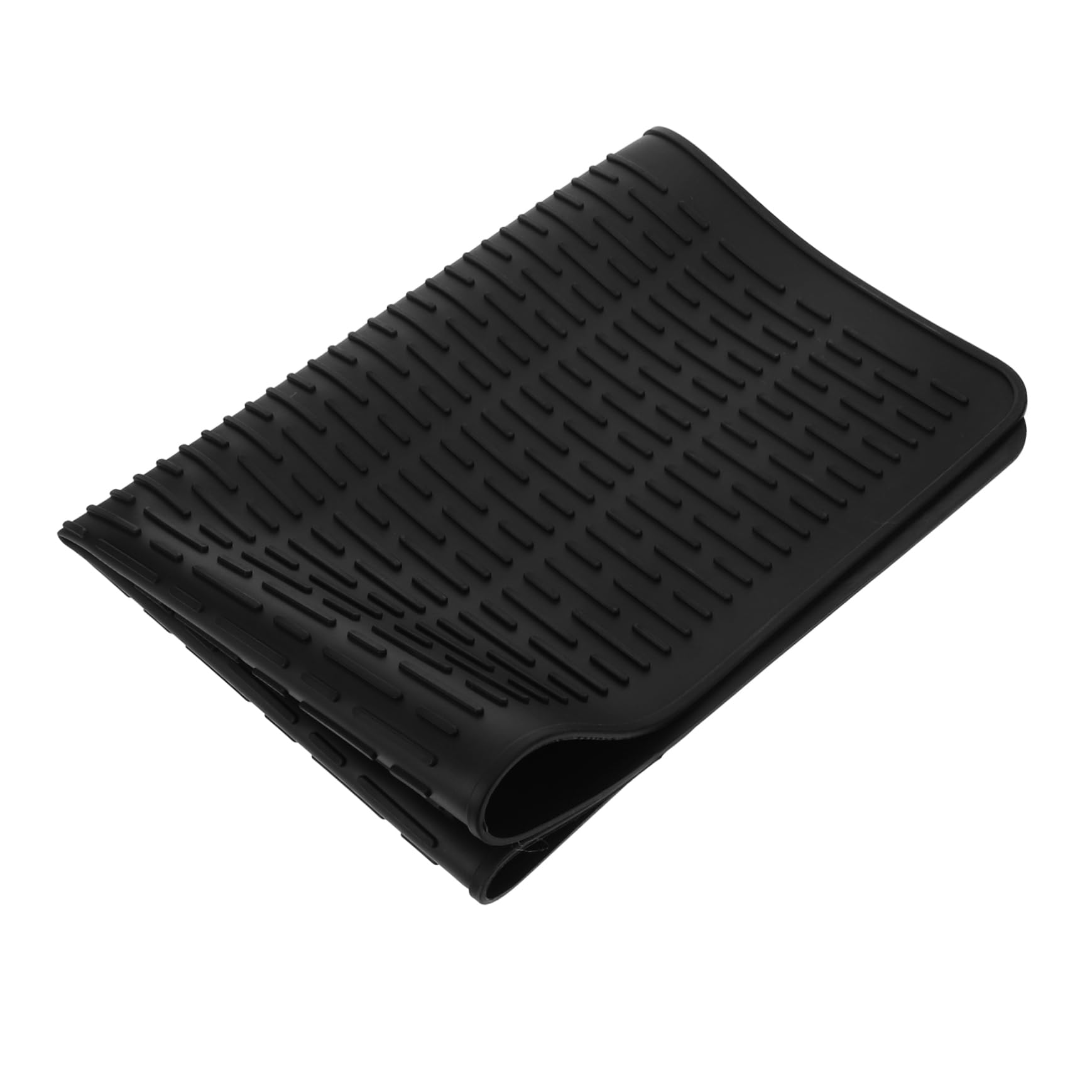 ULTECHNOVO Alfombrilla de Silicona Reutilizable para Cocina Inducción Xin como de Encimera y Escurridor de Utensilios Color Negro