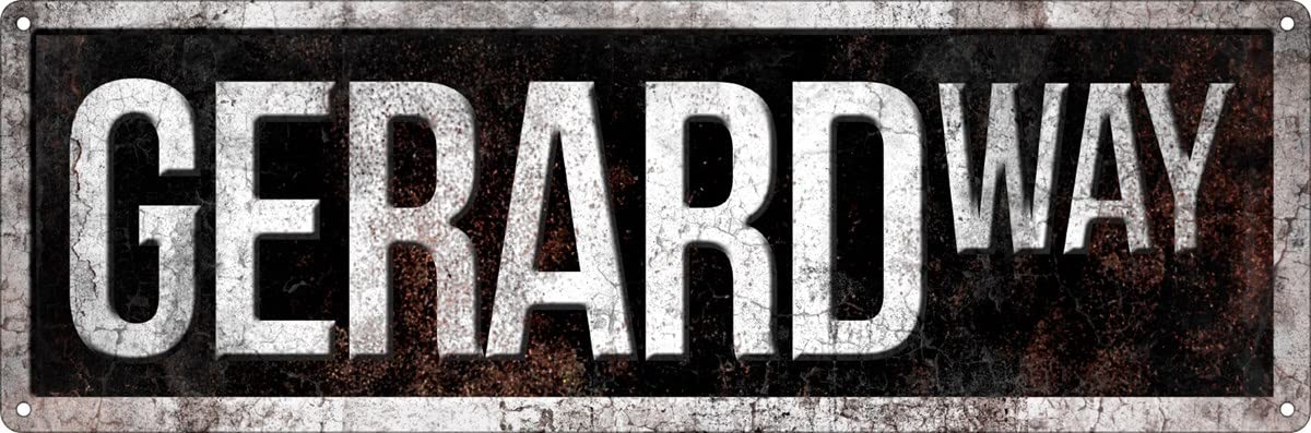 Gerard Way Wall Decor - Metal Tin Sign 6x16 Inch For Garage, Man Cave, Bar & Kitchen