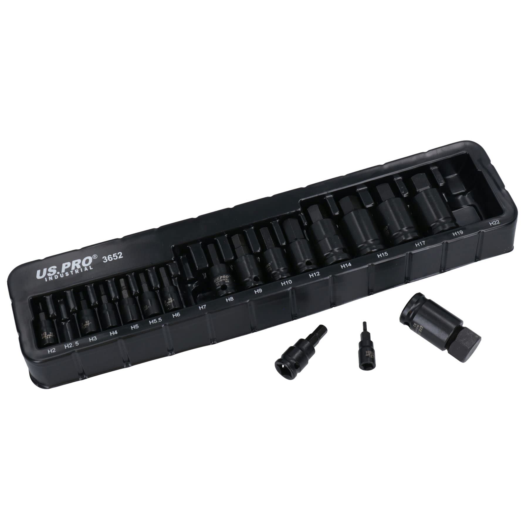 Ab Tools Metric Impact Allen Hex Key Shallow Sockets 2Mm – 22Mm 17Pc Mixed Drive
