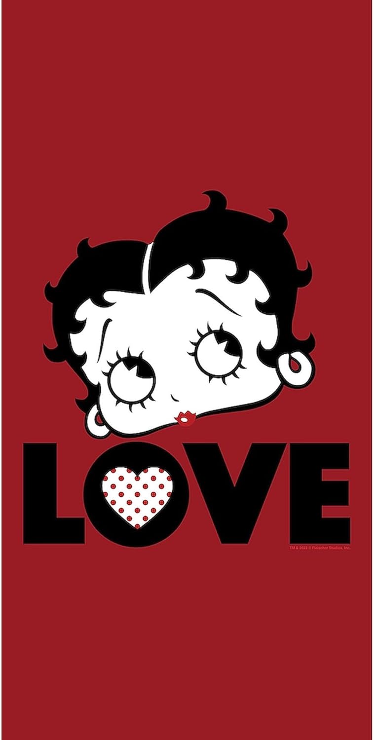 CafePress Betty Boop Love 30"x60" Absorbent Cotton Back, Soft Beach, Pool Towel