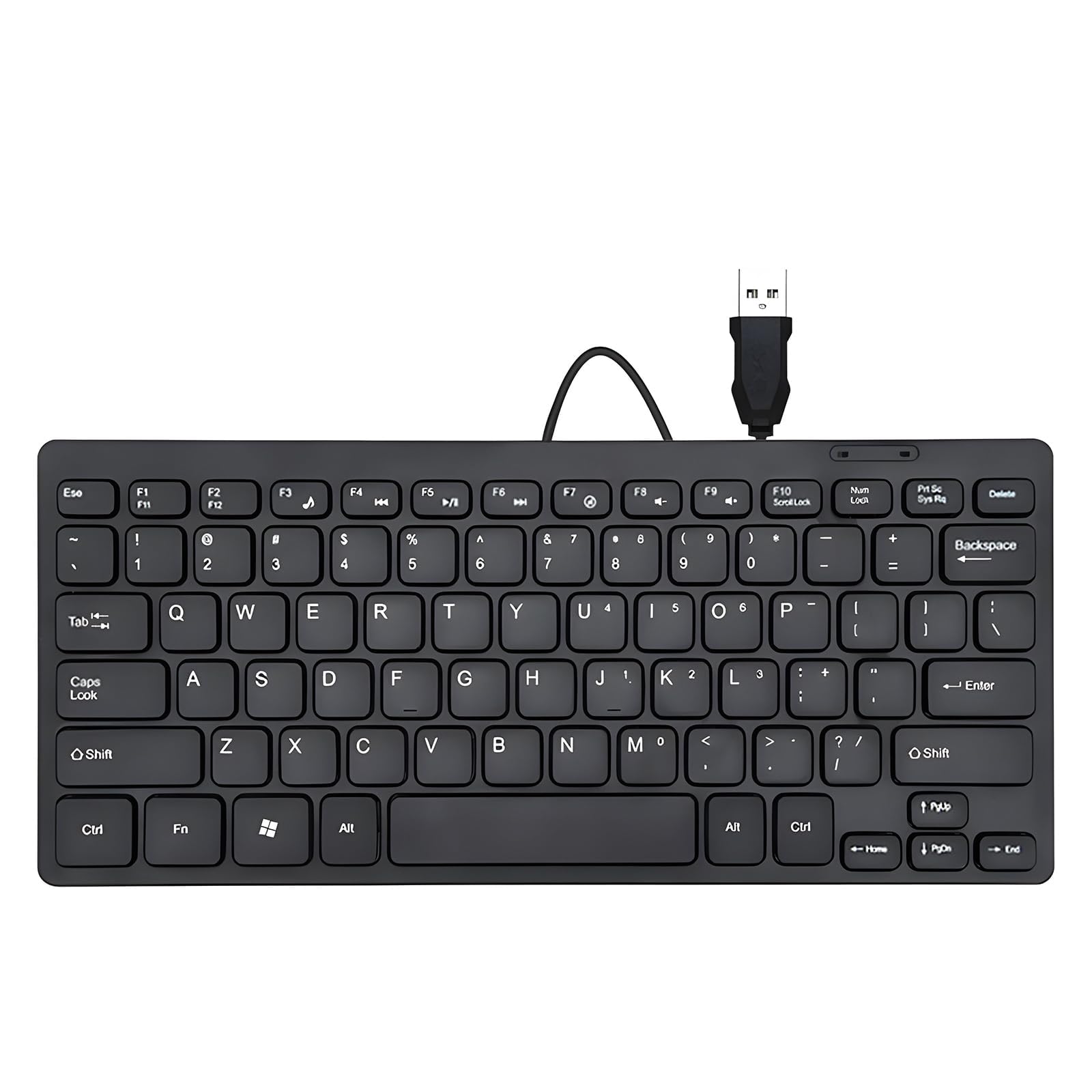 Wired USB Mini Keyboard, Universal 78-Key Ultra-thin Keyboard, Slim Ergonomic Portable Mini Business Keyboards For Desktop Computer Laptop PC-image-11