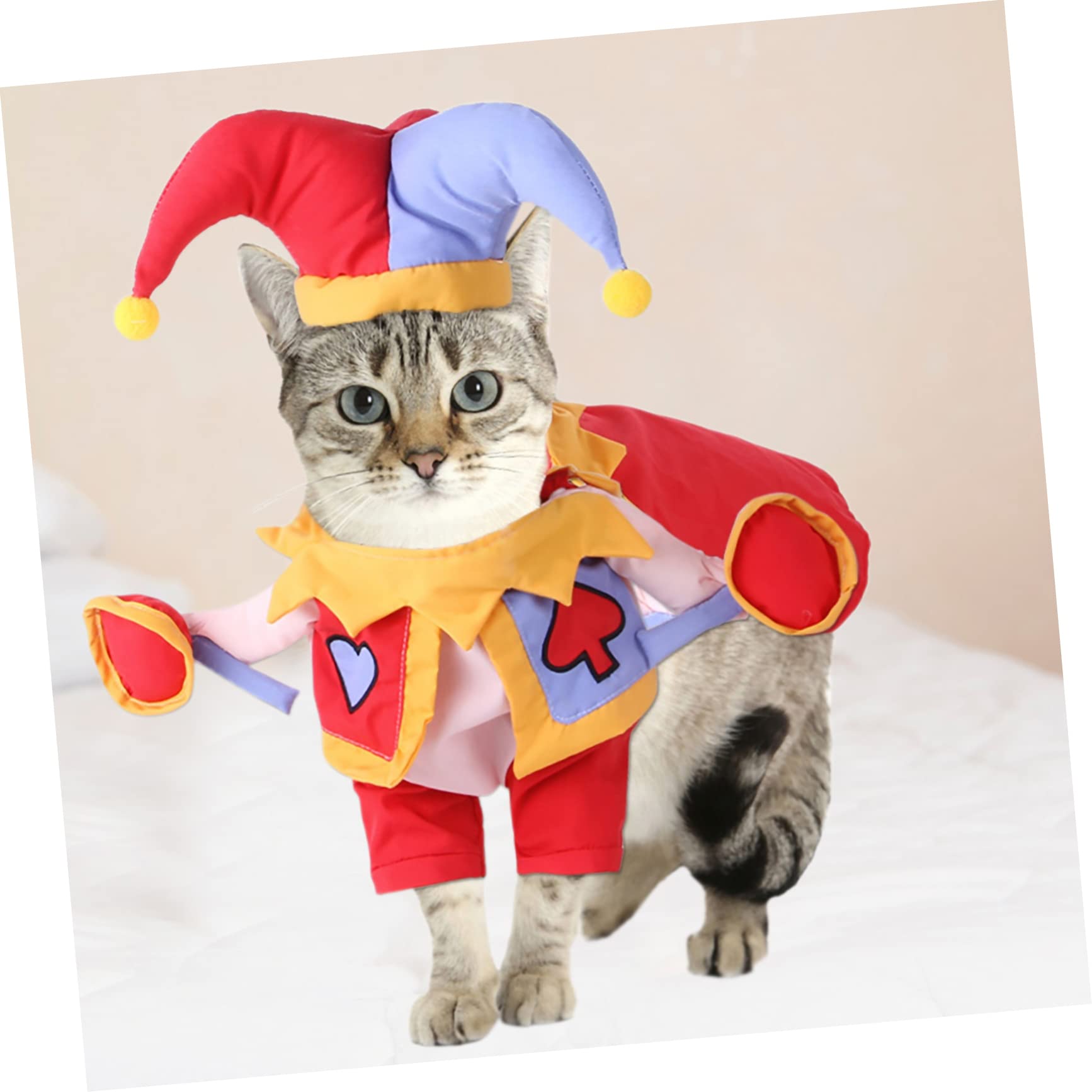 Happyyami 2sets Costume Per Animali Domestici Cartone Cappello Decorativo Per Cani e Gatti Abbigliamento Cosplay Resistente Per Feste e Eventi Completo Per Cuccioli e Gattini