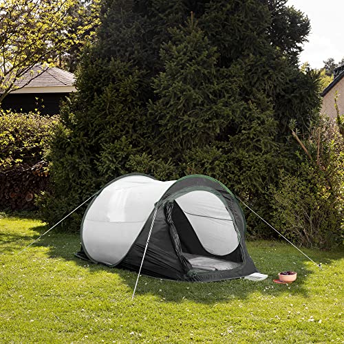 Jemidi Tenda Campeggio 2 Posti Ultraleggera - Tenda Istantanea 2 Persone - Camping Tent Con Rete Zanzariera Anti Zanzare - Tenda Pop Up Ultra Leggera - 2