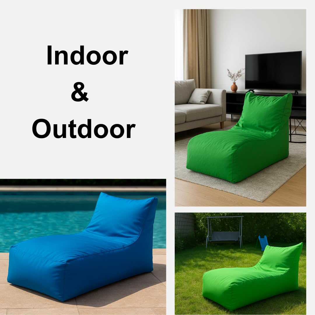 Canapé Pouf Poire 60x70x125cm - Pouf Geant XXL avec Remplissage - Exterieur et Impermeable - Bean Bag pour Chambre et Salon - Lounge Sofa pour Chambre Enfant