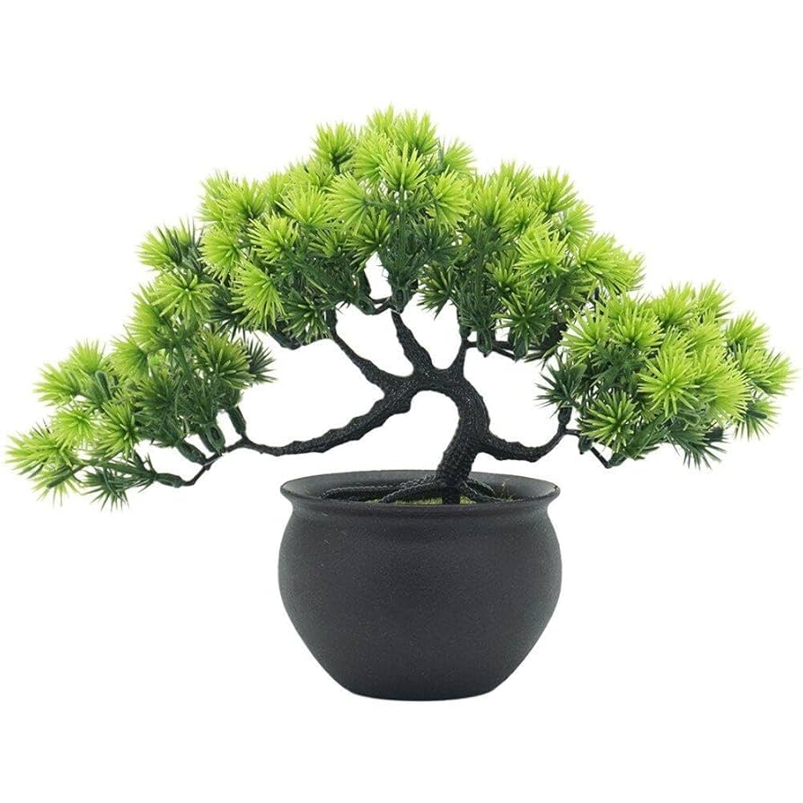 工芸盆栽　松の木 Amazon｜人工盆栽 中国の禅シミュレーション偽の松の木を歓迎