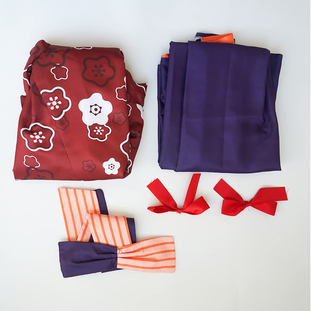 Amazon.co.jp: [HAOJEE]明日香コスプレ衣装 和服上下セット袴 馬乗り袴 
