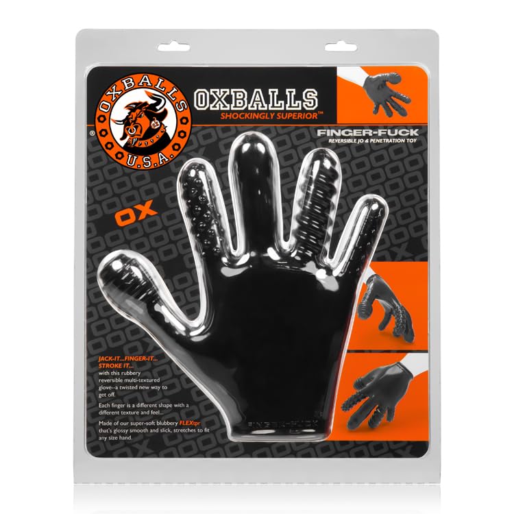 Amazon.com: Oxballs Finger Fuck Glove, Black, 345 Gram : Health