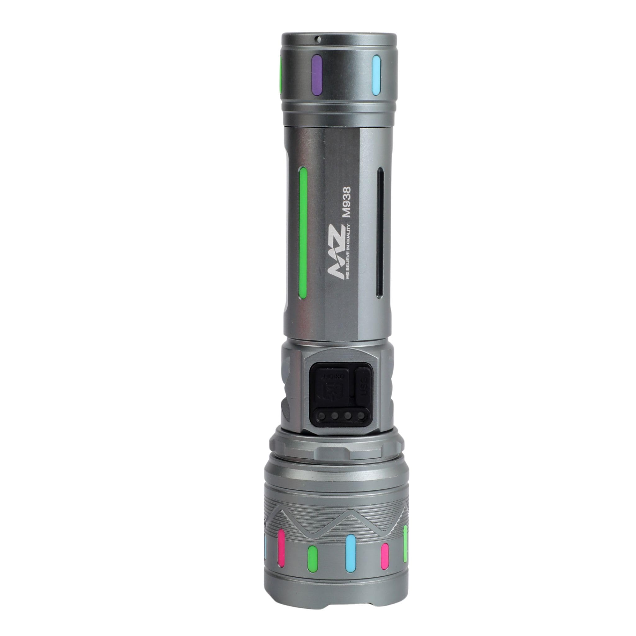 im.さん専用 MZ M938 (Rechargeable LED Metal Torch) 150W Zoomable, 5 Modes