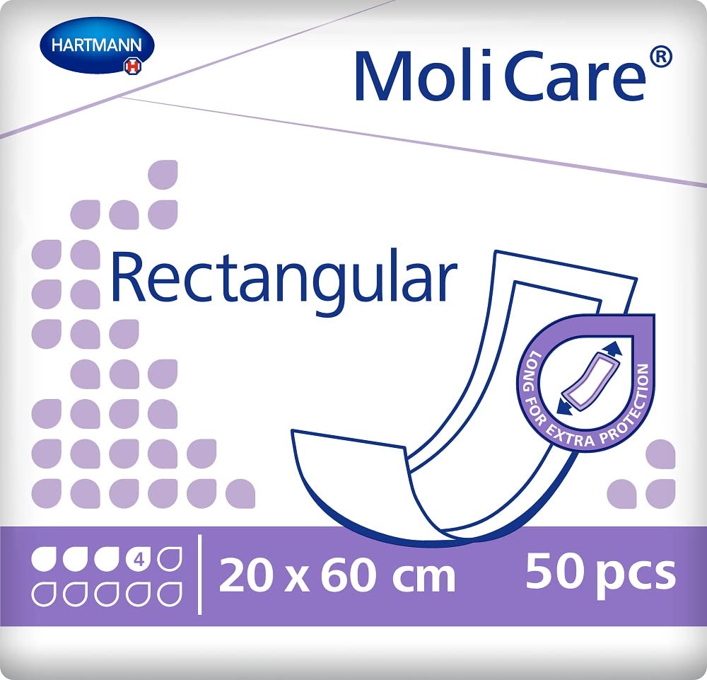MoliCare® Tapis absorbant rectangulaire 4 gouttes (20 x 60 cm)