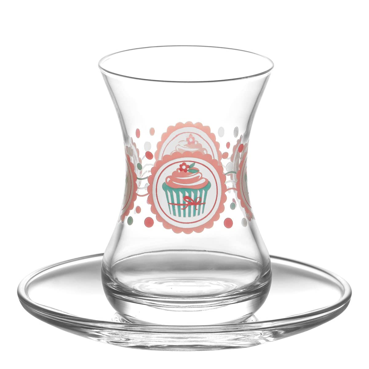 Lav Cupcake Mini 12'li Çay Seti