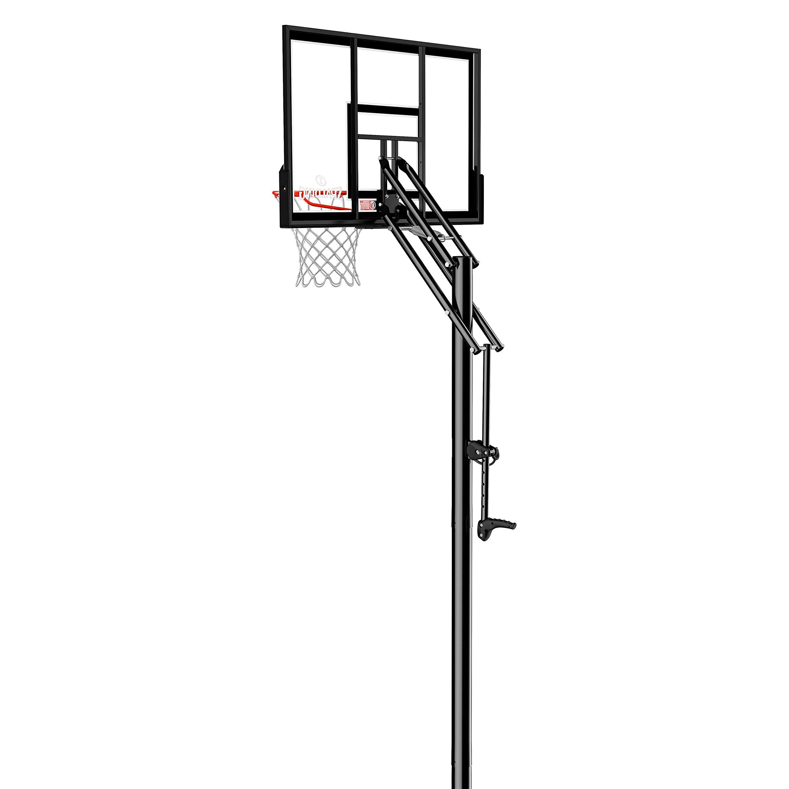 Spalding Pro Glide Lite - Canestro da basket in policarbonato infrangibile, 111,8 cm