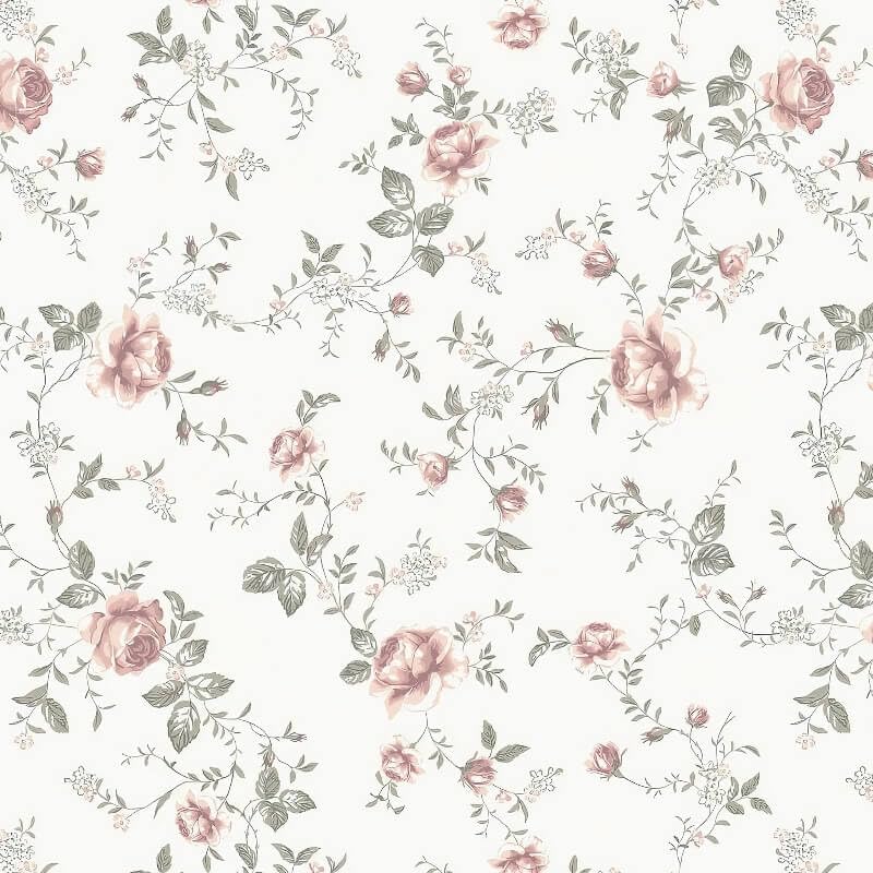 KUKANTST Floral Peel and Stick Wallpaper Pink Vintage Contact Paper Boho Rose Flower Beige Wallpaper for Cabinets Waterproof Self Adhesive Removable Wallpaper for Bedroom Vinyl 16.1”×78.7”