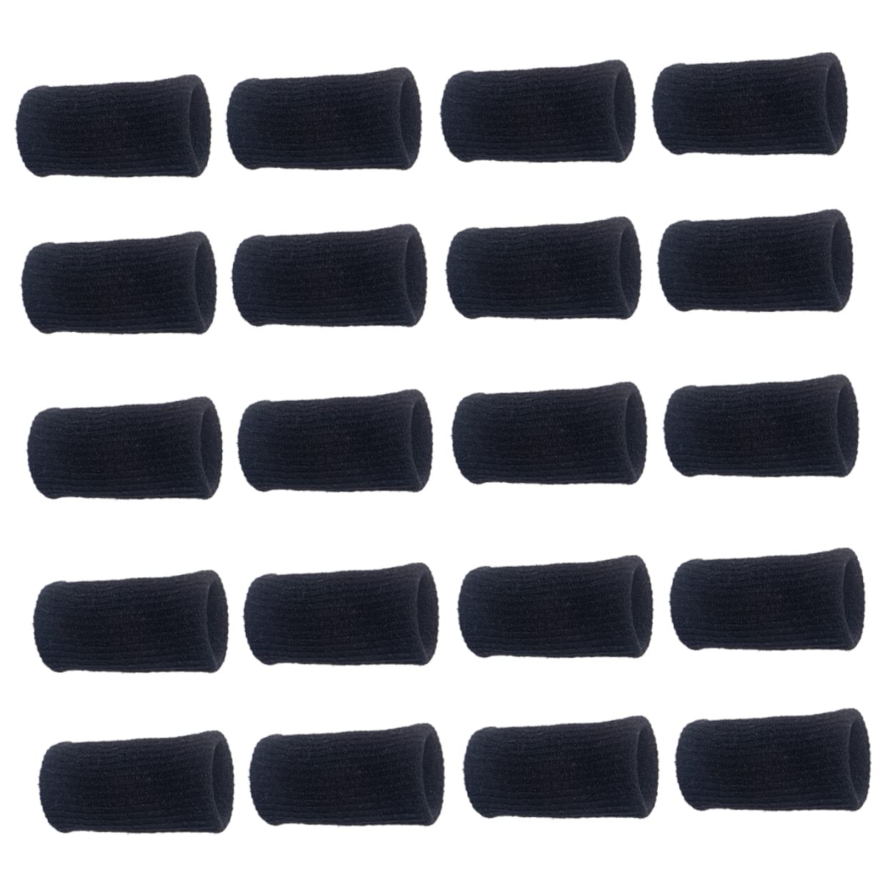 BEBEMOKO 20pcs Sports Volleyball Finger Sleeves Breathable Elastic Thumb Brace Support Flexible Protector for Joint Racket Sports Comfortable Fit for Tennis Basketball