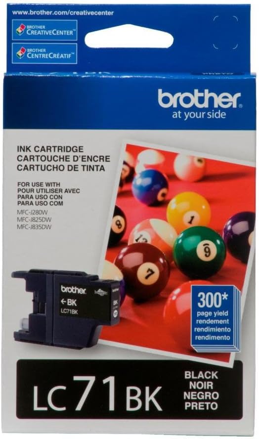 Brother Printer LC71BK Standard Yield Black Ink