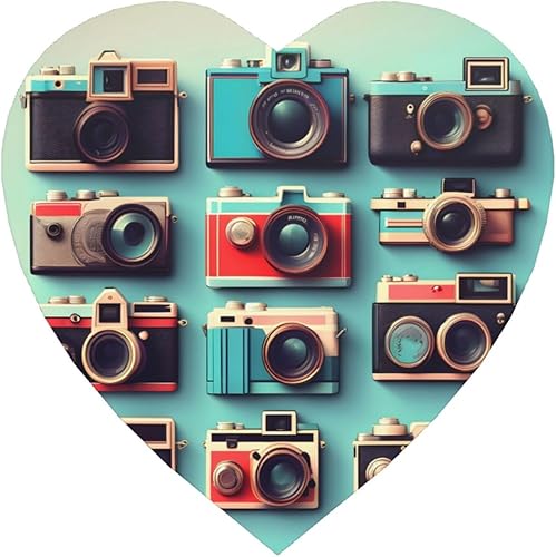 Retro Cool Camera Collection Print Soft Magnetic Fridge Magnets Decor for Home, Office and Present Giving