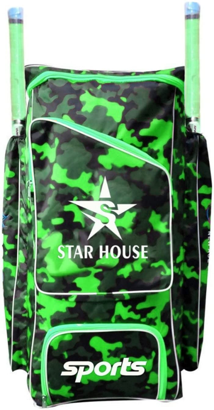 STAR HOUSE Cricket Kit Bag Full Padded Foam Inside Bag008 (Green)-image-9