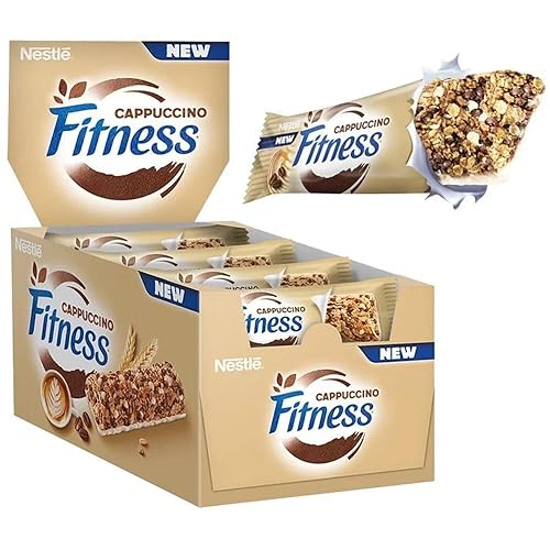 FITNESS Cappuccino Barrette Cereali Integrali gusto Cappuccino, 24 Barrette da 23,5g (564g)