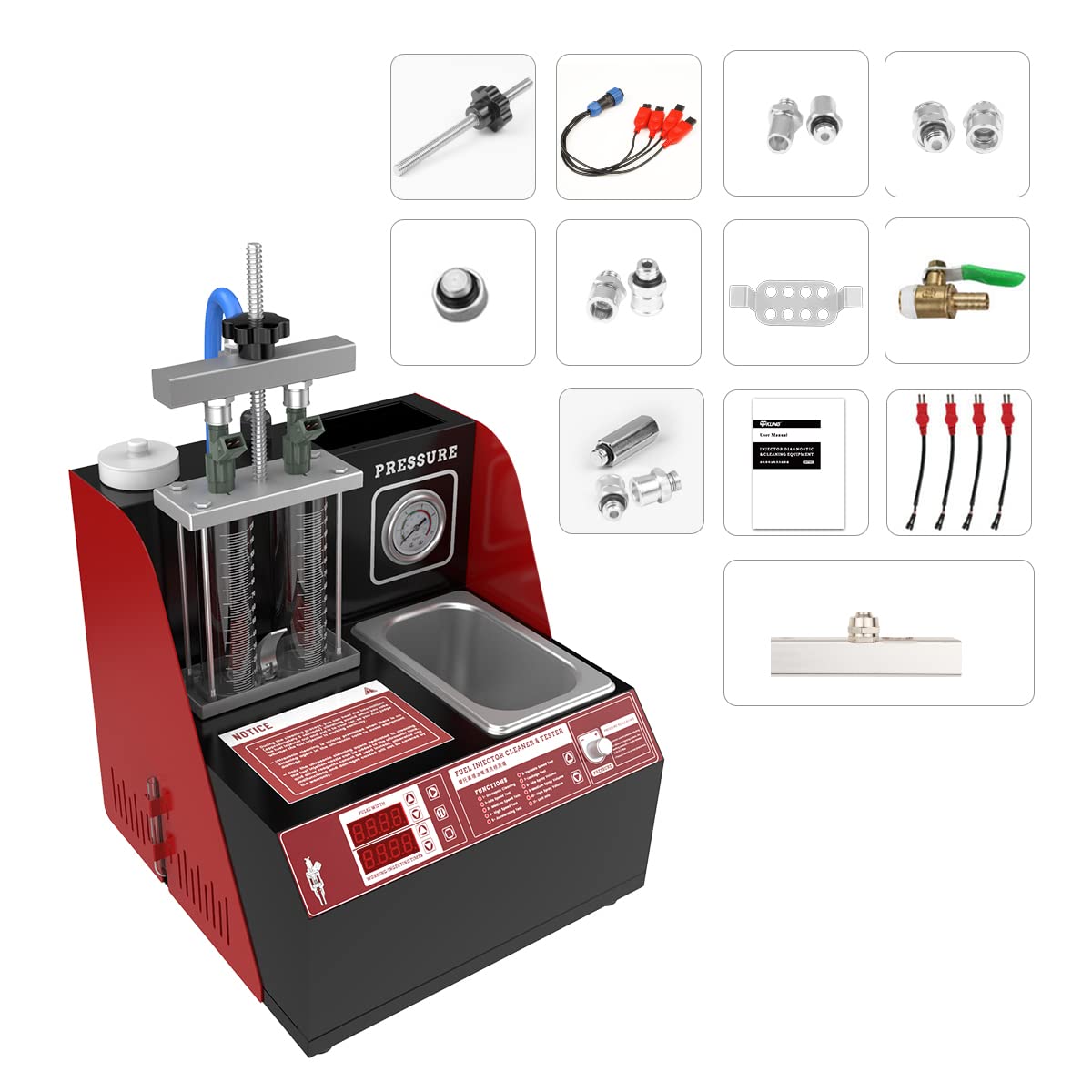 Buy CMTOOL Fuel Injector Cleaner Machine with 9 Test Modes, Motorcycle