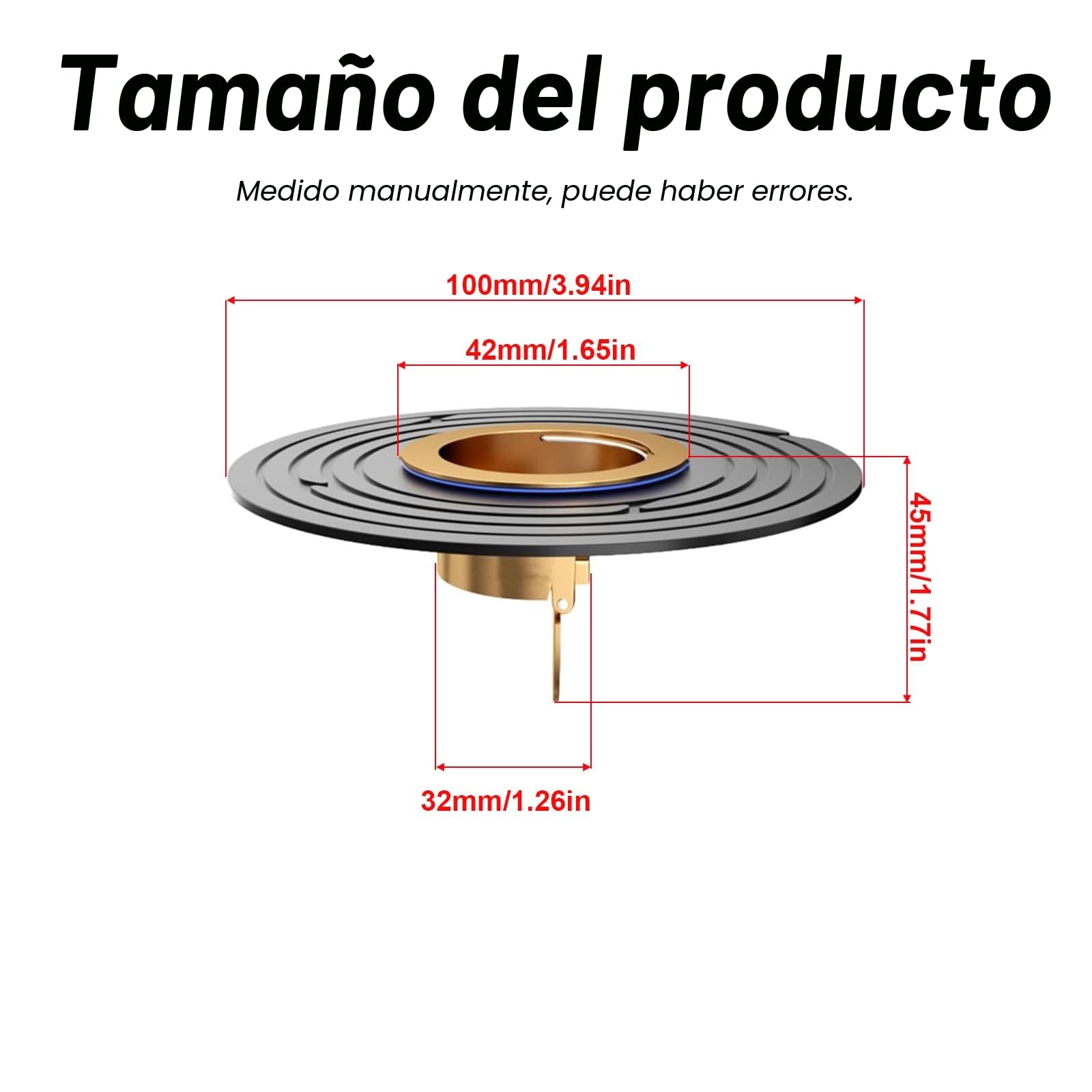 Válvula de drenaje, núcleo de alcantarillado, prevención de reflujo de drenaje de suelo de ducha con junta cortable, tapón antiolor para drenaje de agua en el suelo (negro)