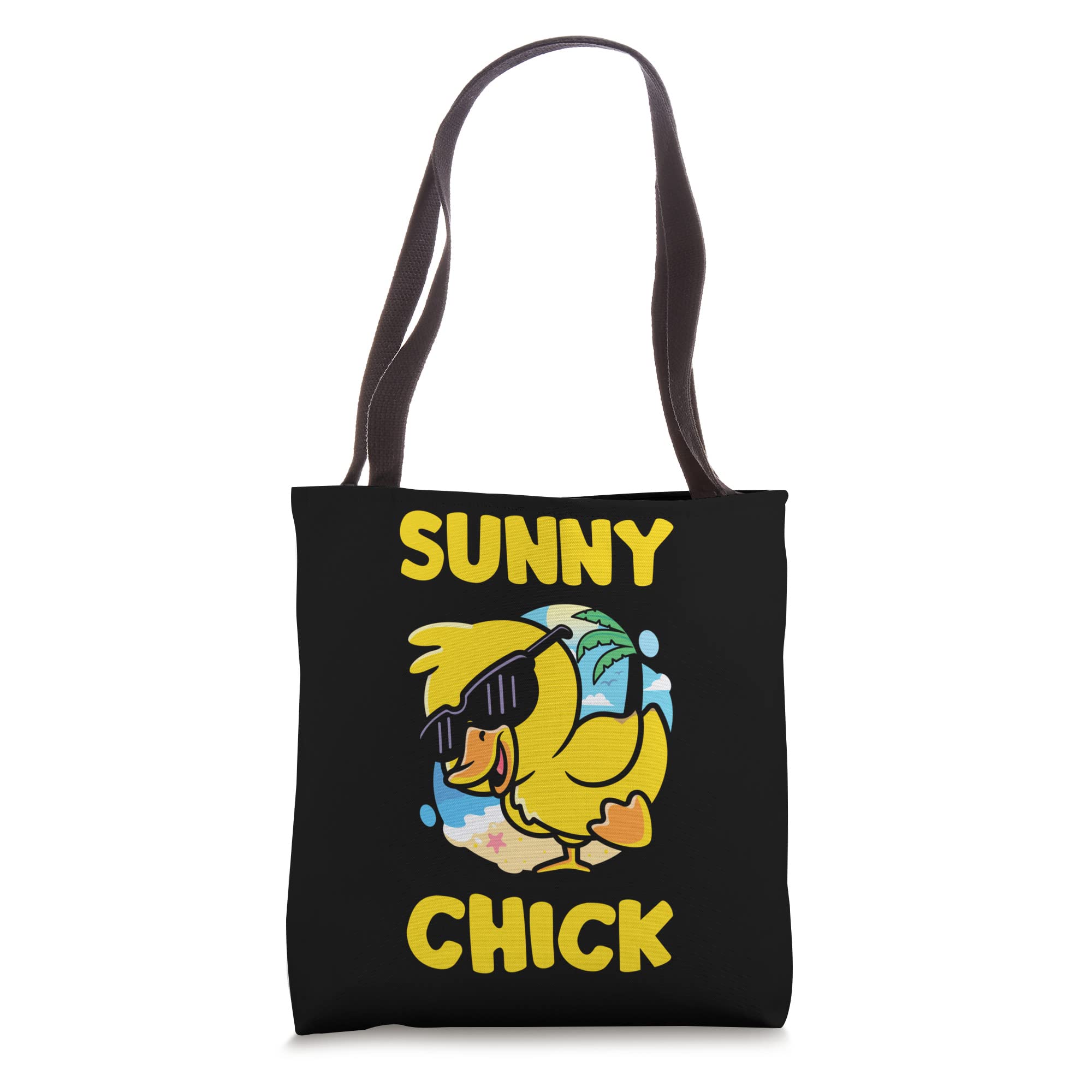 Sunny Chick Sun Sunset Sunbathing Beach Tan Island Traveler Tote Bag