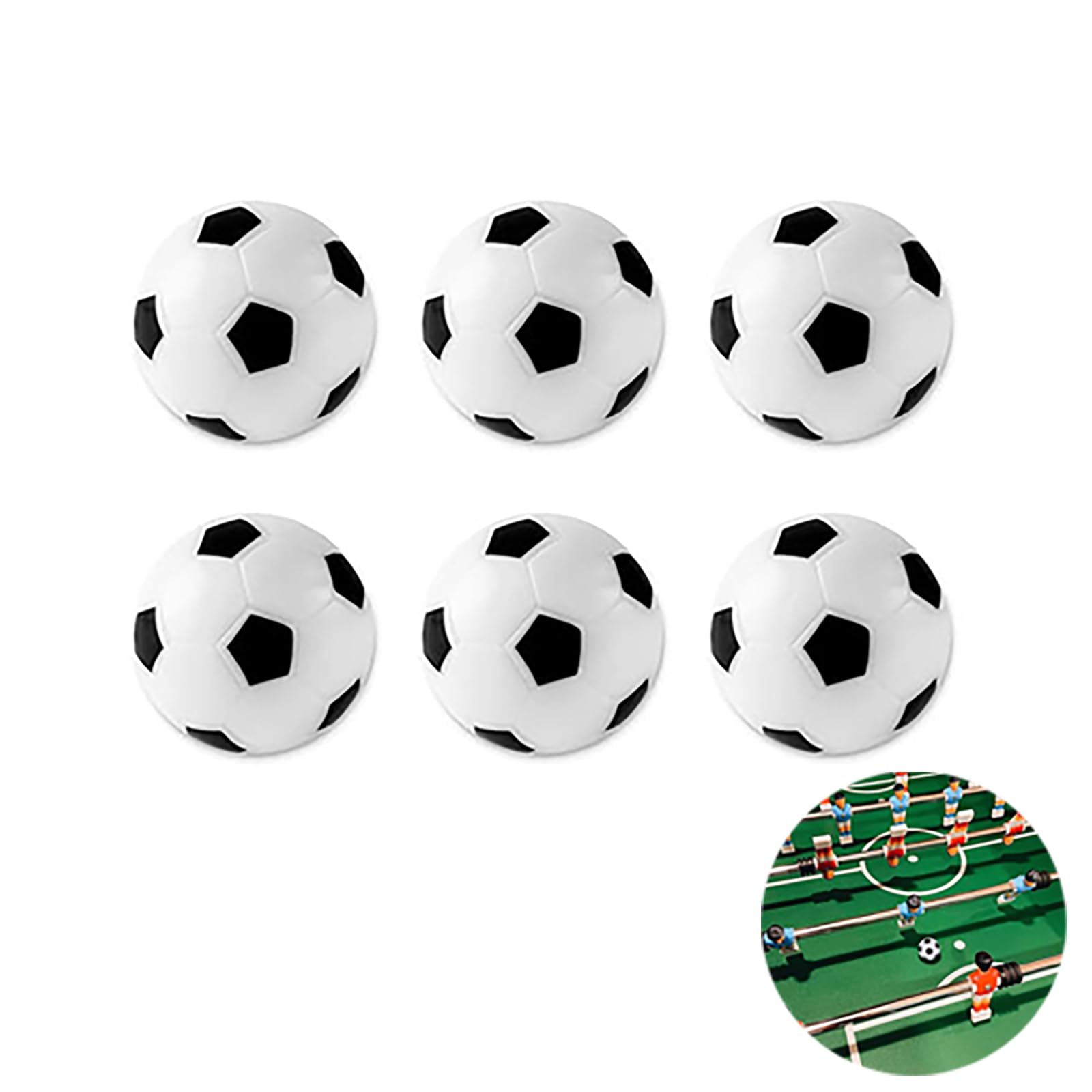 6Pcs Foosball Table Replacement Balls- 36mm Table Soccer Balls for Foosball, Tabletop Game Foosball Accessory, Football Table Accessories-image-34