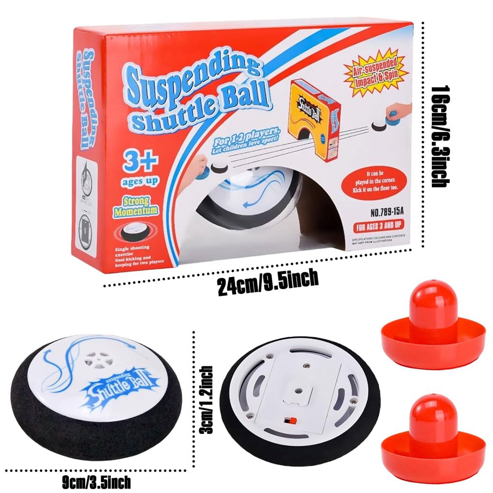 Air Hockey Hover Puck, Hockey Fluttuante Portatile Con 2 Pressioni Rosse Per Hockey Su Aria, Gioco Da Tavolo Per Interni Ed Esterni, Regalo Per Bambini E Adulti