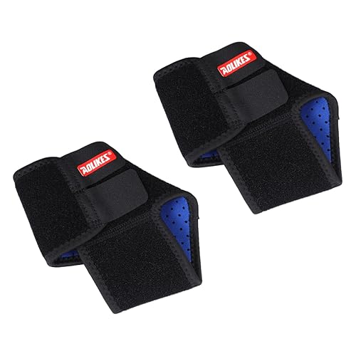 Tobilleras de fútbol, 1 par de tobilleras de fútbol para tobillo elástico negro, tobillera protectora de tobillo, soporte de tobillo, equipo de
