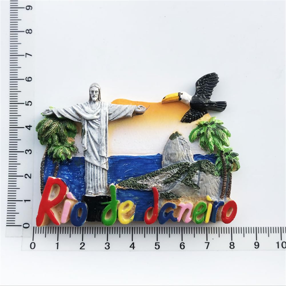 Magnete da frigorifero 3D Ara Brasile Messico Colombia Panama Perù souvenir regalo frigorifero adesivo magnetico