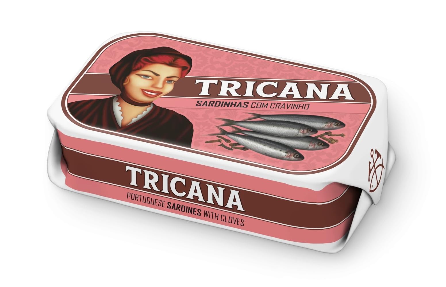 Tricana - Sardina entera con Clavo - Producto gourmet de Portugal - Paquete de 5 x 120 gr