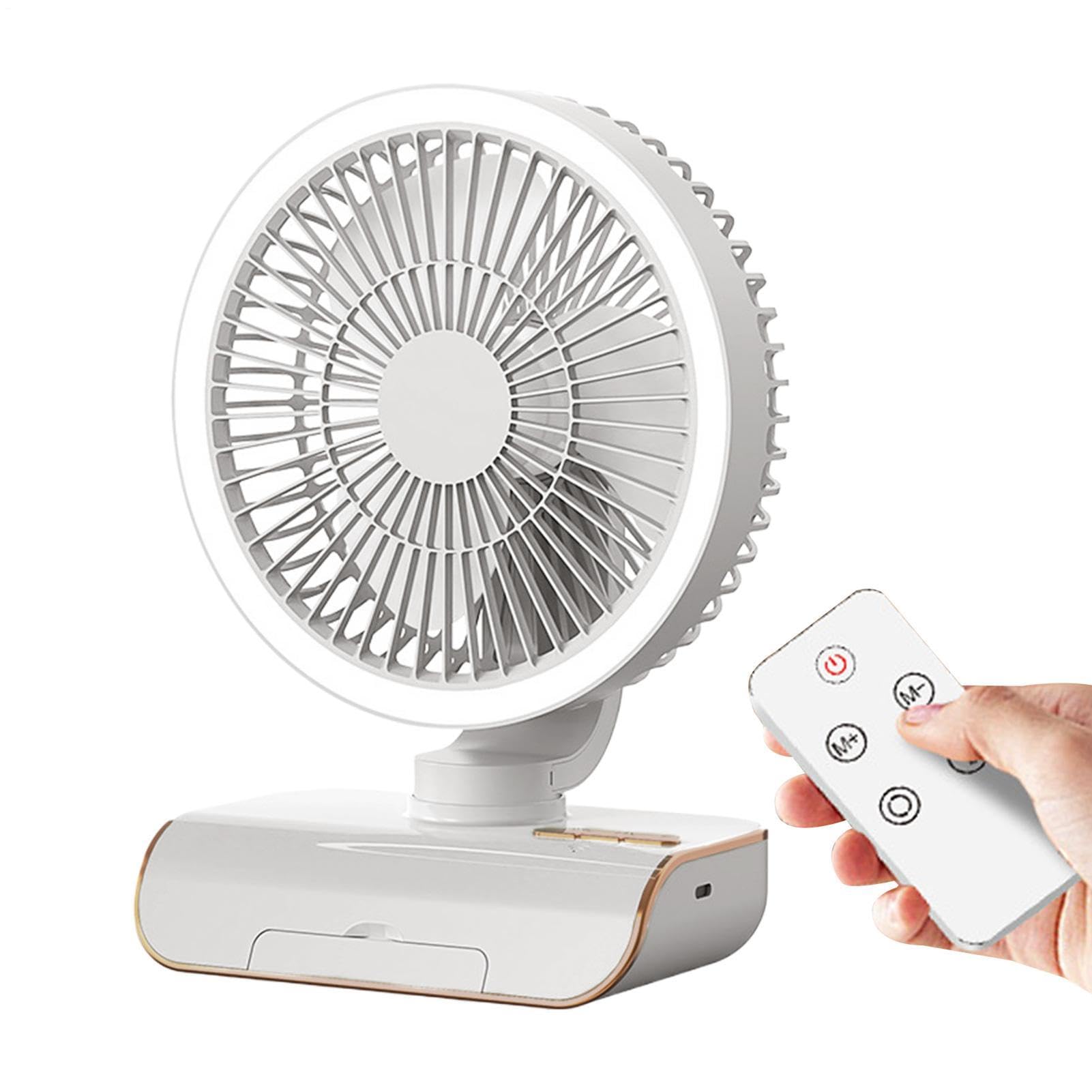 Ventilador De Habitación Silencioso, Ventilador De Pared Con Control Remoto, Oscilación Izquierda Y Derecha, Imprescindible Para Clima Cálido, Para Dormitorio, Mesita De