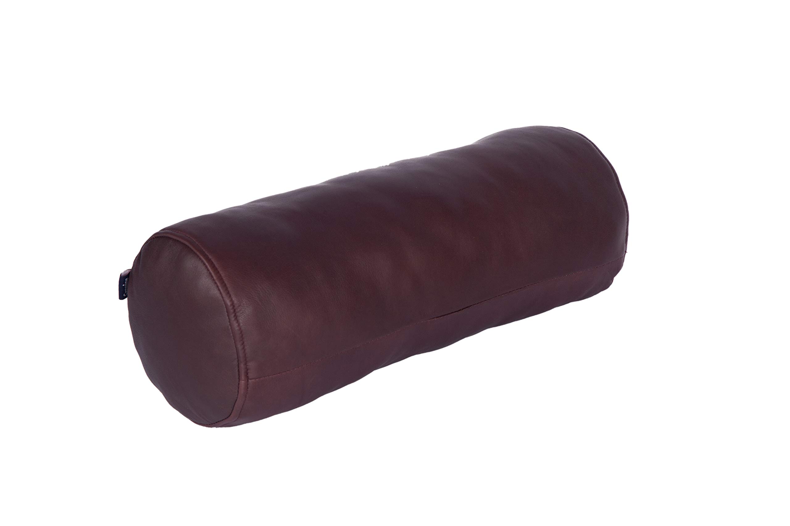 Azrah Traders Round Cervical Roll Cylinder Bolster Pillow Cover | Ergonomically Designed for Head, Neck, Back, and Legs, Ideal for Spine and Neck Support, 7x24 Inches, Dark Maroon Pack of 2