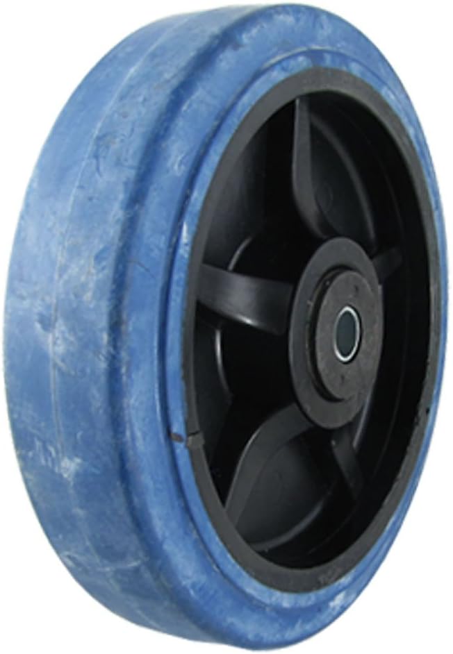 8" x 2" x 0.661" Industrial Rubber Ball Bearing Wheel (2eef1952bcdcae08a3c4464d216d94a0)