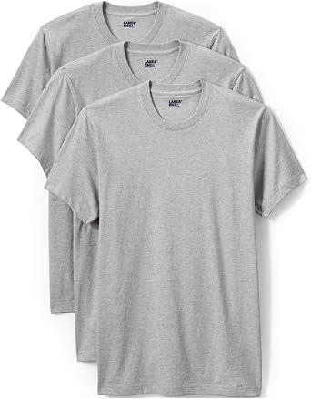 Lands End Mens Crew Neck T-Shirt 3 Pack