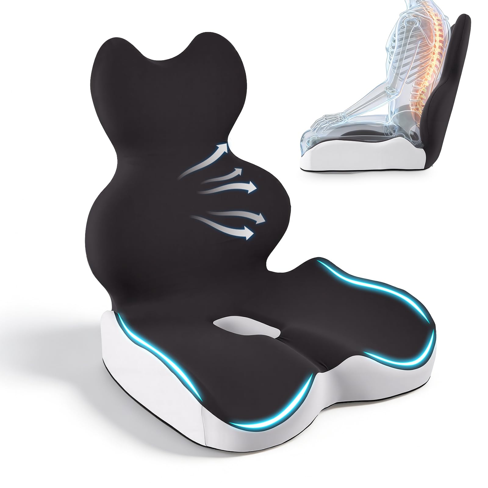Coussins de siège arrière en mousse à mémoire de forme
